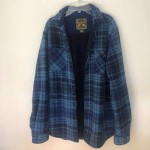 Blue Sherpa Flannel